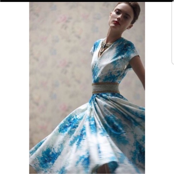 Anthropologie Maple Flared Annabelle Dress - Picture 1 of 8